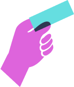 Icon of hand holding testing slide